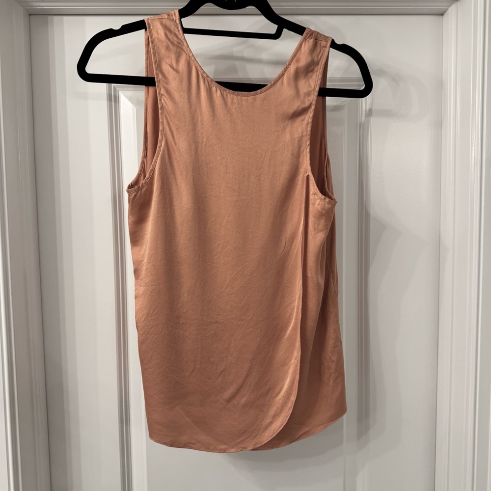 Lunya Peach Washable Silk Tulip Back Tank & Shorts Pajama Set, Small - Picture 7 of 12